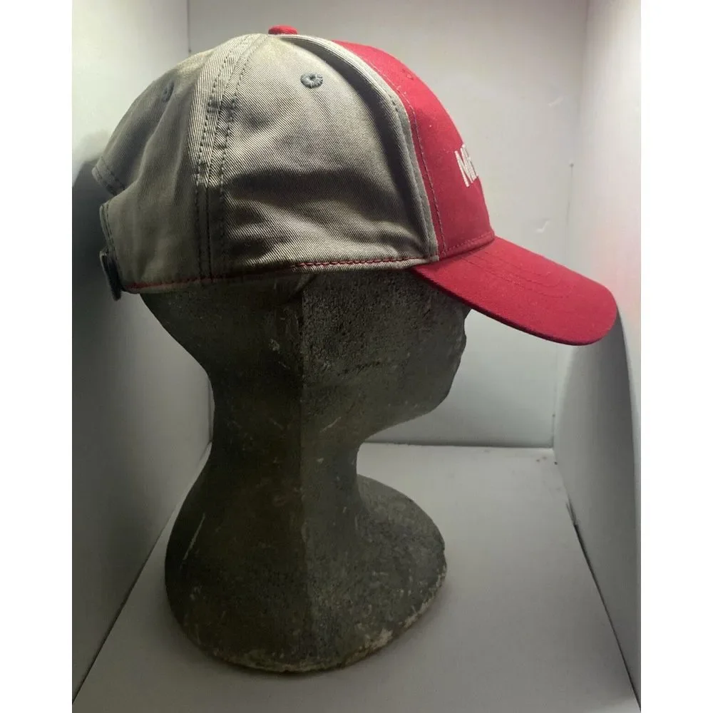 MFA Oil Embroidered Delegate Cap‎ Hat Adjustable Maroon Grey